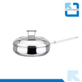 High Quality 304 Stainless Steel Double Bottom Frying Pan